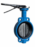 Double flanged_wafer type soft seated_sealed butterfly valve